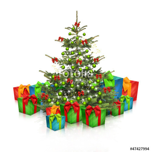 Weihnachtsbaum Geschenke
 "Geschenke unterm Weihnachtsbaum" Stockfotos und