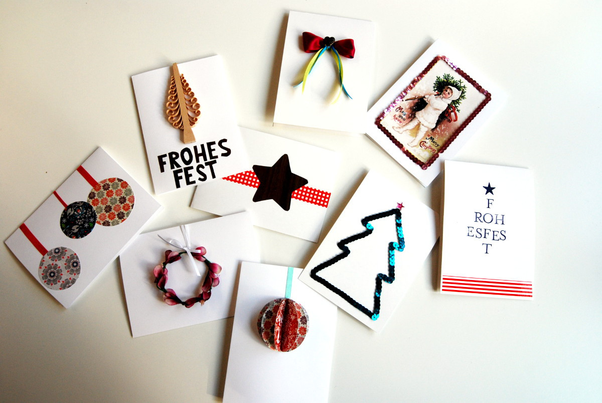 Weihnachtskarten Diy
 Weihnachtskarten Teil 1 Leelah Loves