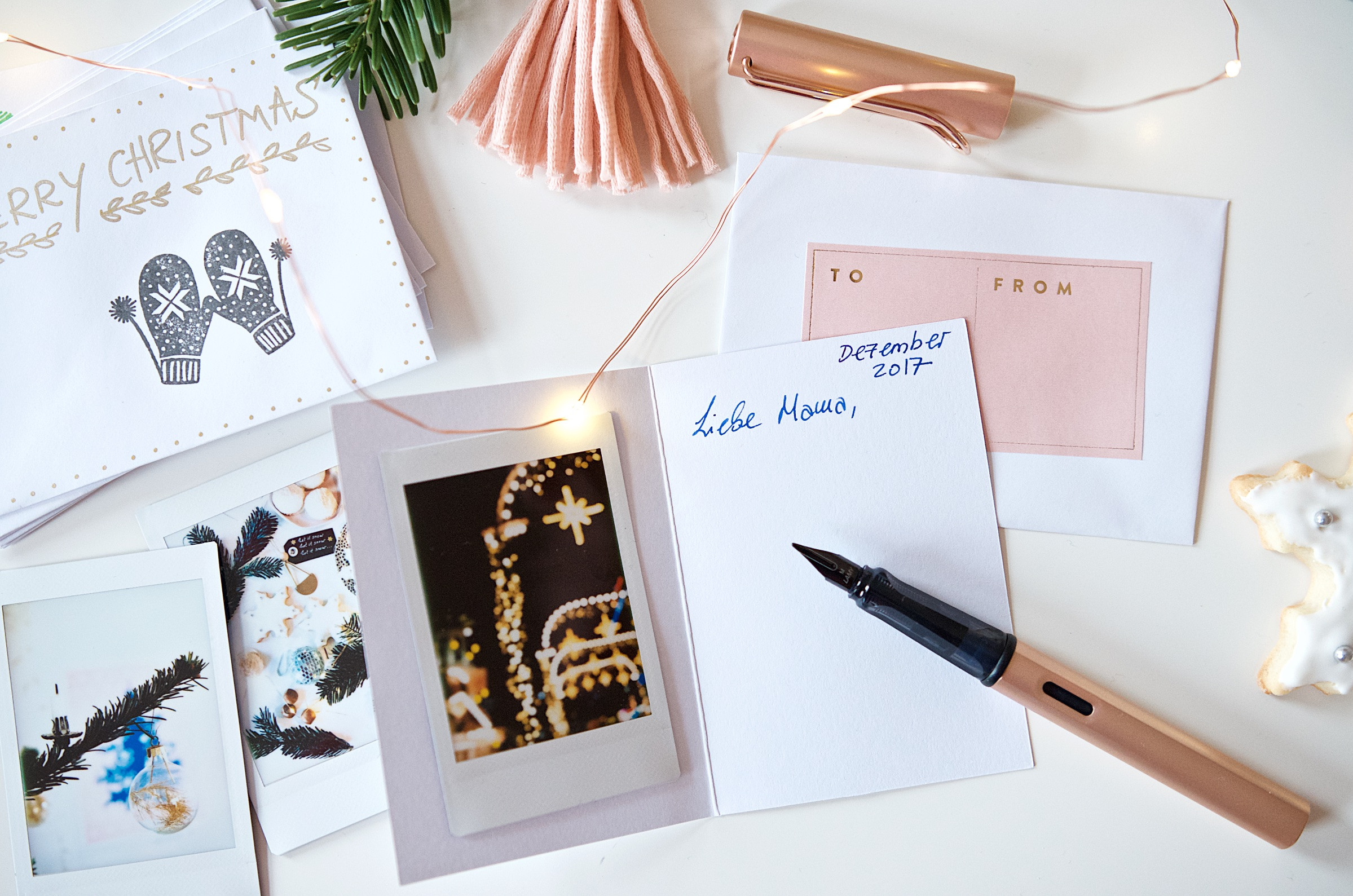 Weihnachtskarten Diy
 DIY Weihnachtskarten mit Instax Foto Drucker