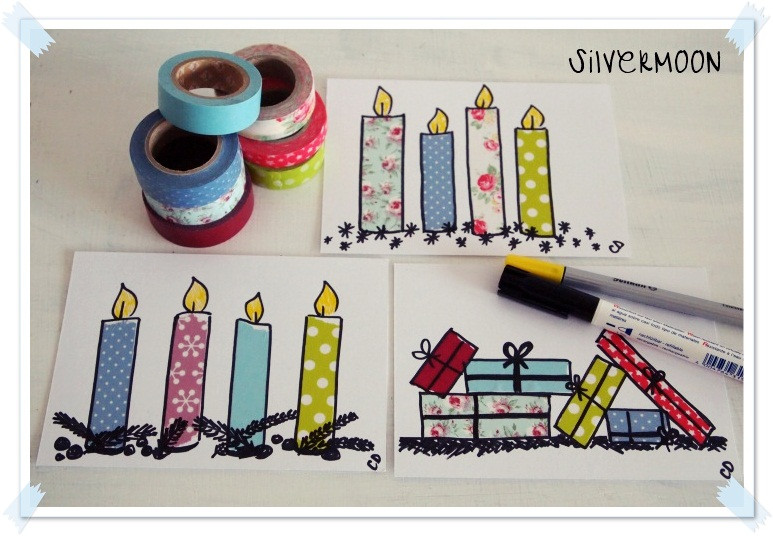 Weihnachtskarten Diy
 Silvermoon DIY Weihnachtskarten