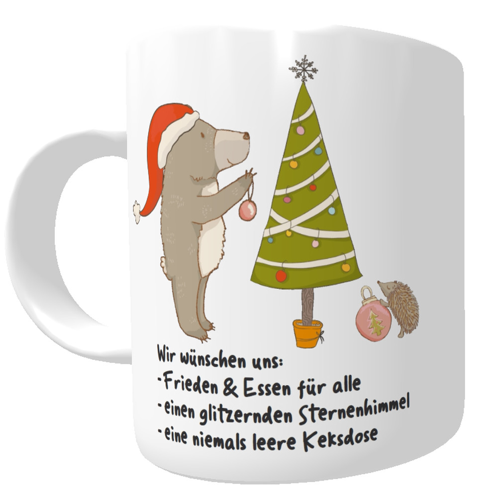 Weihnachtswünsche Geschenke
 Tasse Weihnachtswünsche I Weihnachtstasse I Kakaotasse I