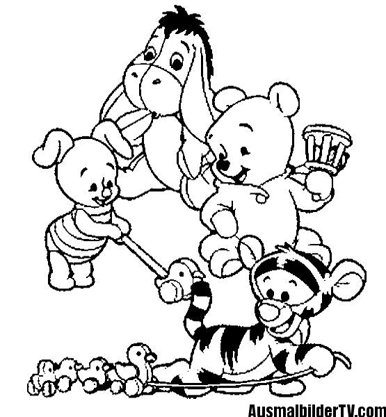 Winnie Pooh Baby Malvorlagen
 Ausmalbilder Winnie Pooh AusmalbilderTV