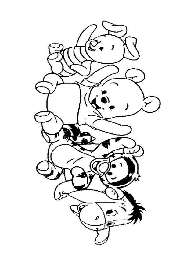 Winnie Pooh Baby Malvorlagen
 Ausmalbilder kostenlos Winnie Pooh Baby 4
