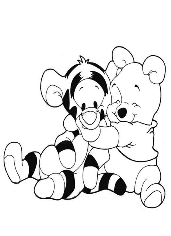 Winnie Pooh Baby Malvorlagen
 Ausmalbilder kostenlos Winnie Pooh Baby 11