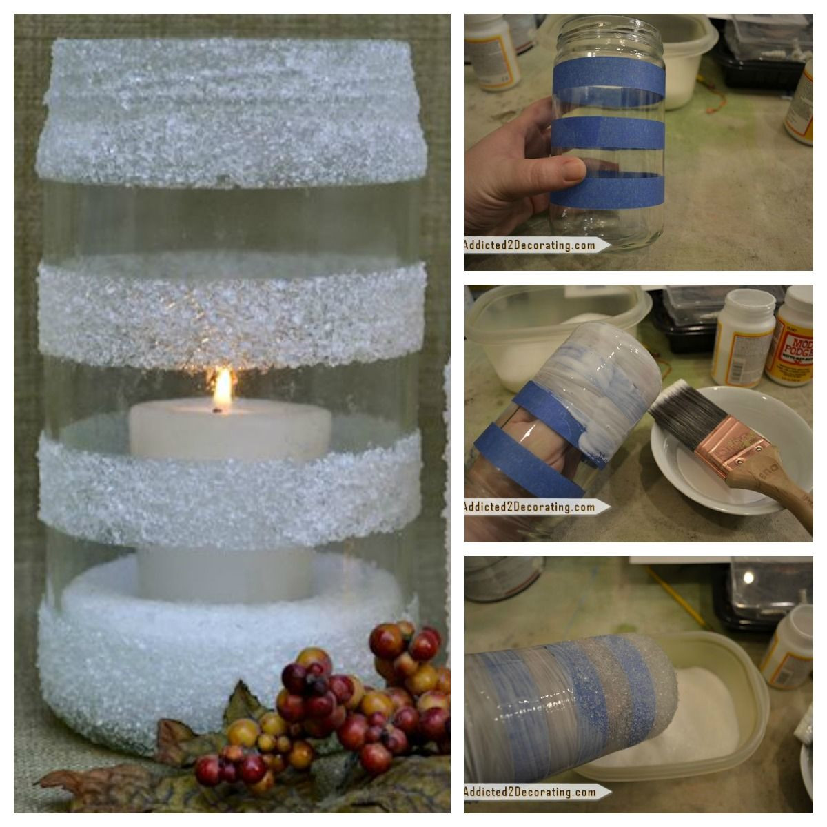 Winter Diy
 DIY WInter Snow Candles s and for