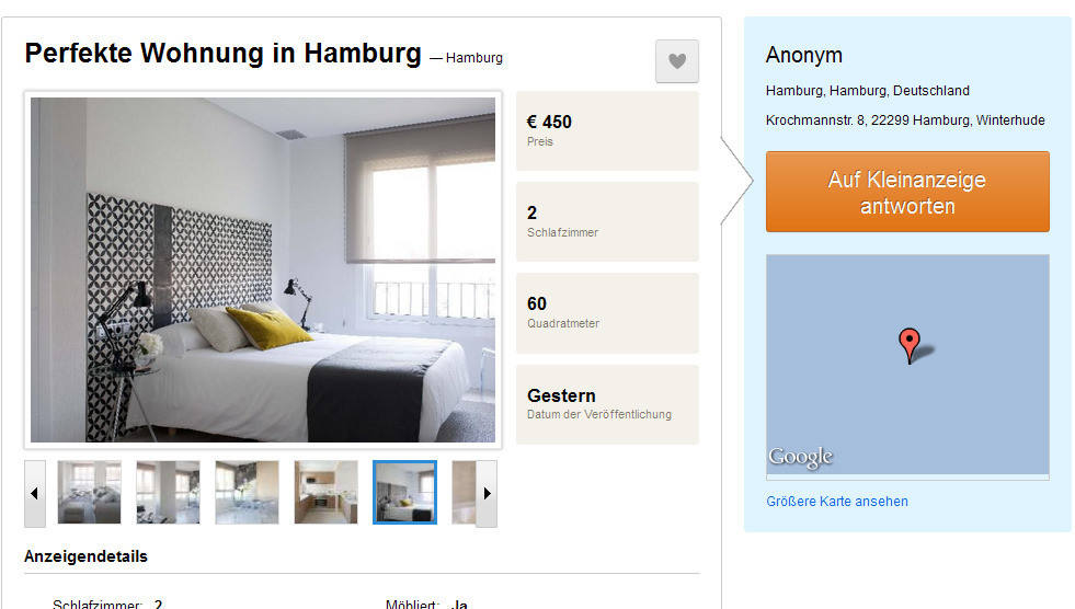 Wohnung In Hamburg
 Perfekte Lage in der Stadt eine freundliche Wohnung