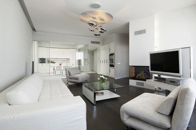 Wohnzimmer Grau Weiß
 Glas und Weiß Couchtisch Design Ideen für das moderne