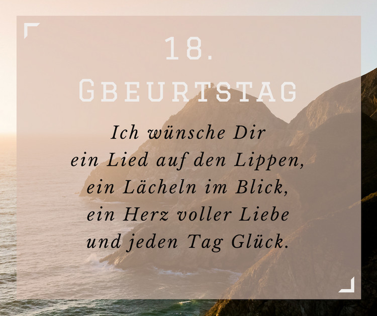 Zitate 18. Geburtstag
 Spruche zitate geburtstag zum 18 – Beliebte Geschenke für