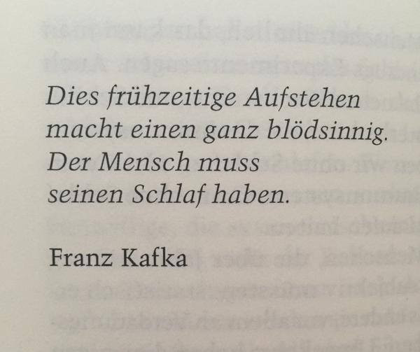 Zitate Geburtstag Kafka
 Frühzeitiges Aufstehen ⋆ Kotzendes Einhorn