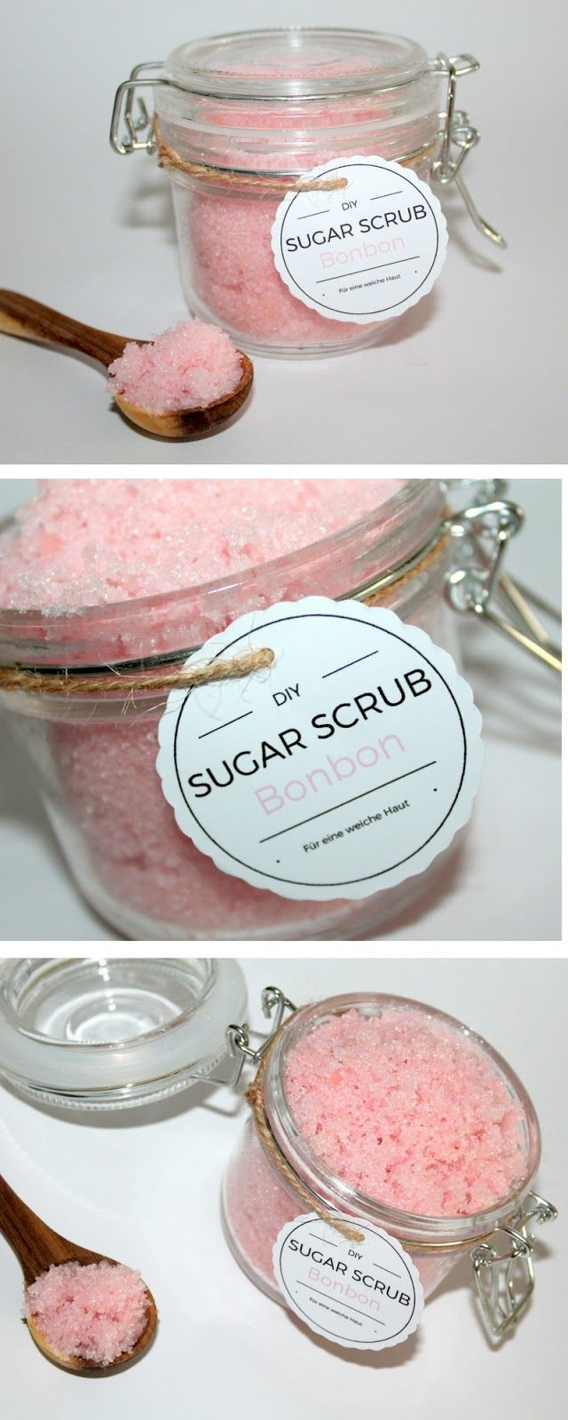 Zuckerpeeling Diy
 DIY Sugar Scrub Zuckerpeeling Bonbon Free Printable