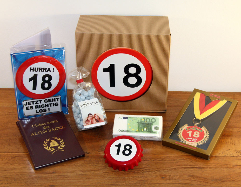 Zum 18. Geburtstag Geschenke
 18 Geburtstag Geschenk Box Geschenkideen