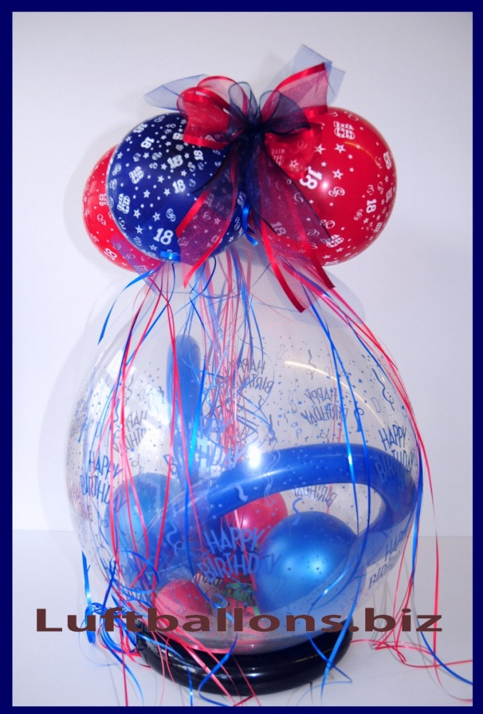 Zum 18. Geburtstag Geschenke
 Verpackungsballon Geschenkballon zum 18 Geburtstag LU