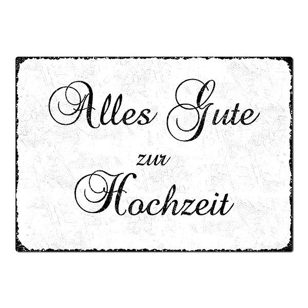 Zur Hochzeit Alles Gute
 Geschenk zur Hochzeit Alles Gute zur Hochzeit Schild A3