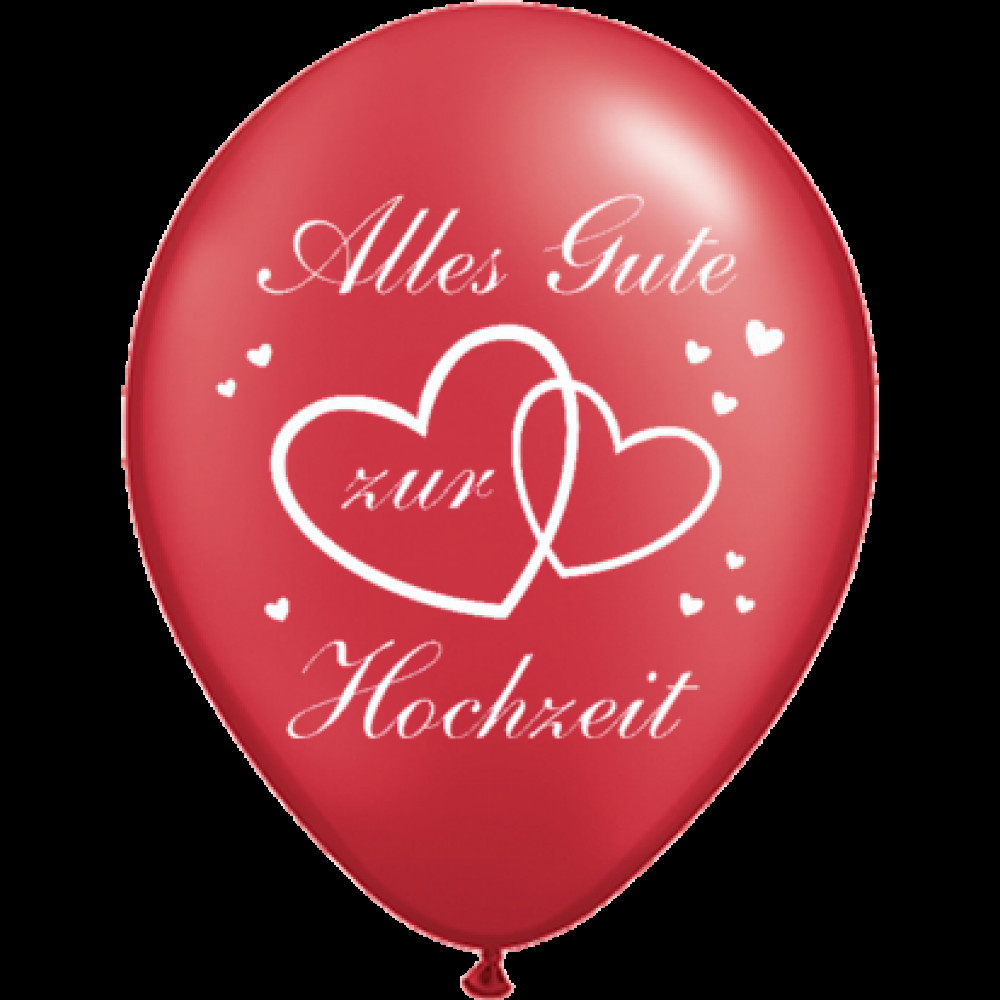 Zur Hochzeit Alles Gute
 Luftballons Alles Gute zur Hochzeit Ø 30 cm