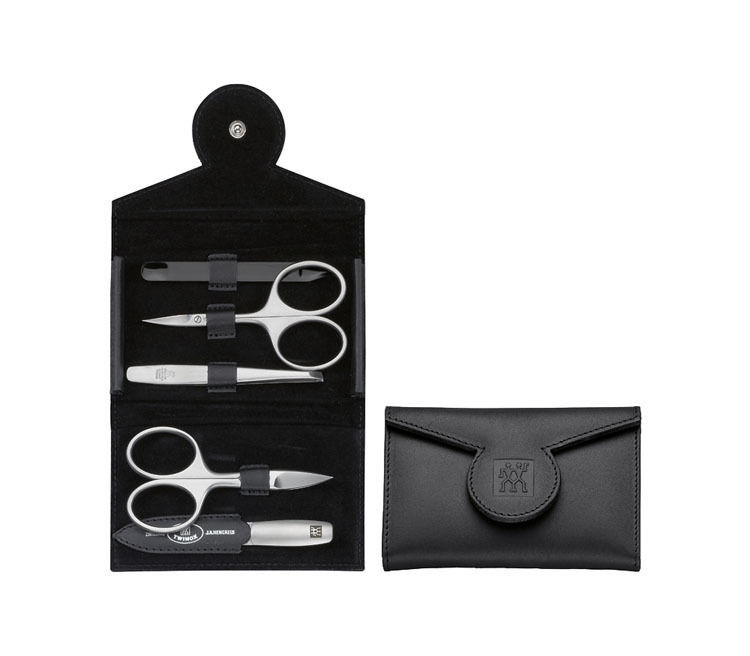 Zwilling Maniküre Set 4 Teilig
 Zwilling Twinox Splendid Druckknopf Etui 5 tlg Beauty