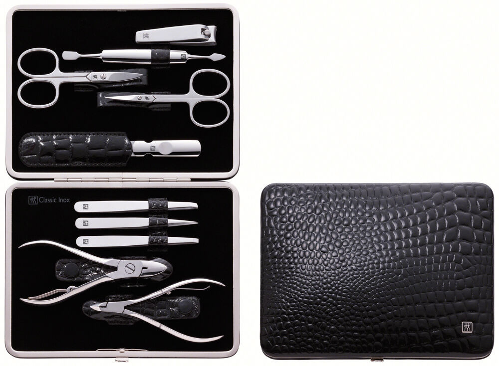 Zwilling Maniküre Set
 Zwilling Frame Case 10 tlg croco black finish Manicure