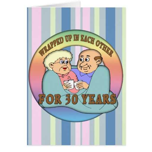 30 Hochzeitstag Geschenke
 30 Hochzeitstag Geschenke Karte