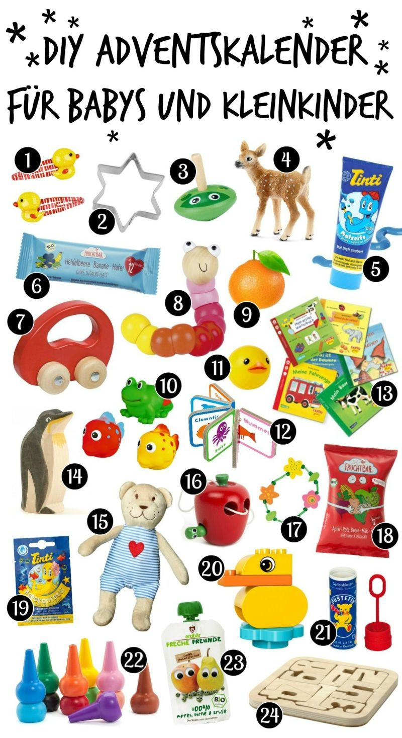 Adventskalender Geschenke Kinder
 Adventskalender für Babys und Kleinkinder Ideen zum