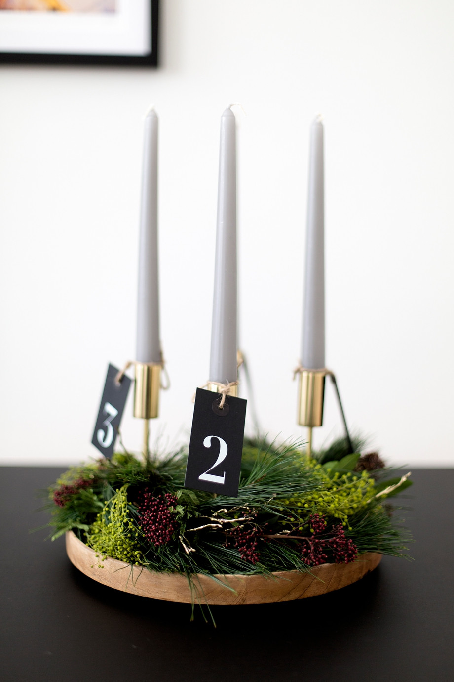 Adventskranz Diy
 DIY Adventskranz mit Naturmaterialien