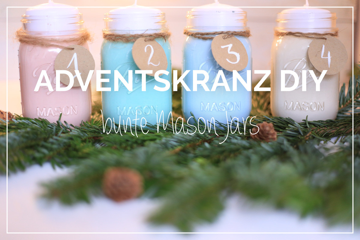 Adventskranz Diy
 Adventskranz DIY Lieblingsglas