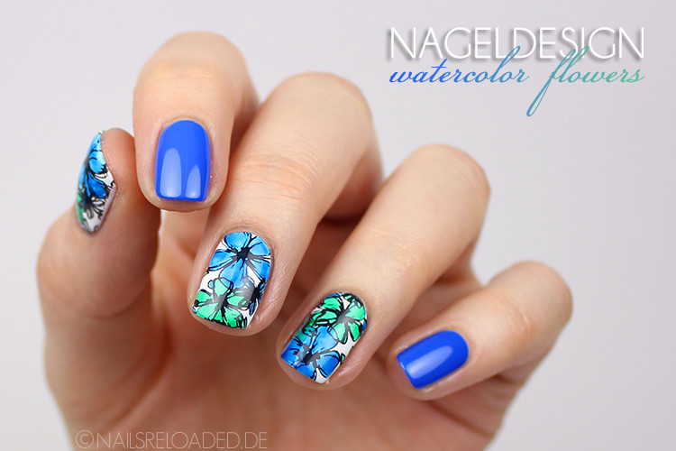 Aktuelles Nageldesign
 nails reloaded Nageldesign watercolor flowers