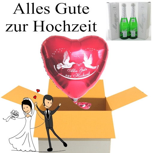 Alles Gute Hochzeit
 Ballonsupermarkt lineshop "Alles Gute zur Hochzeit