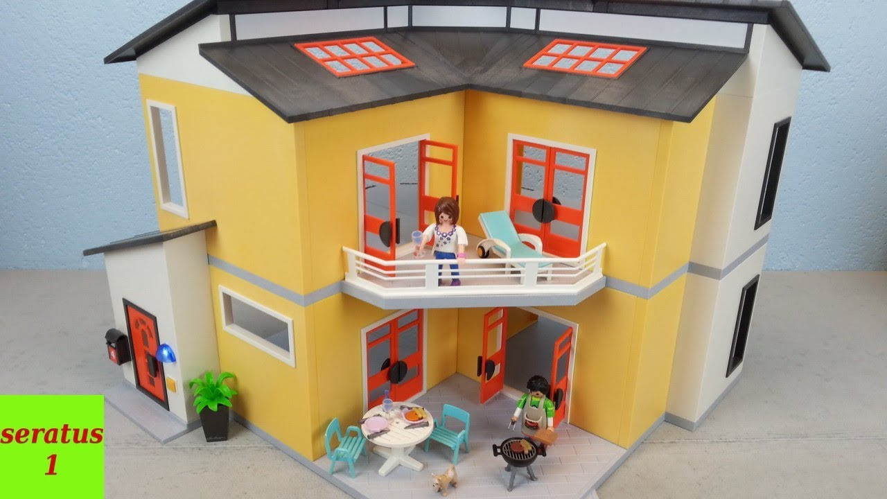 Amazon Playmobil Haus
 Playmobil Modernes Wohnhaus 9266 auspacken seratus1 Neu