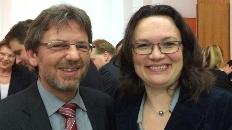 Andrea Nahles Hochzeit
 Gemeinsam mit Landesminister Bundesministerin Nahles