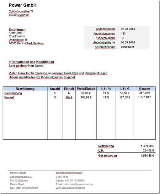 Angebotsvorlage Handwerk
 Kostenlose Angebotsvorlage in Word mit Anleitung Zervant