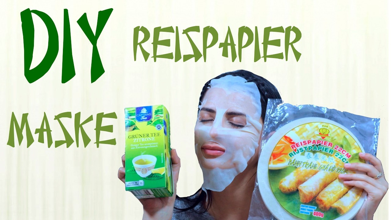 Anti Pickel Maske Diy
 DIY anti pickel Tuchmaske aus Reispapier