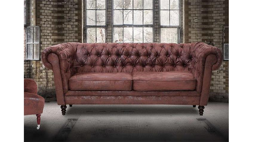 Antik Sofa
 Sofa GOBLIN 2er Sofa in antik braun massiv 203 cm breit