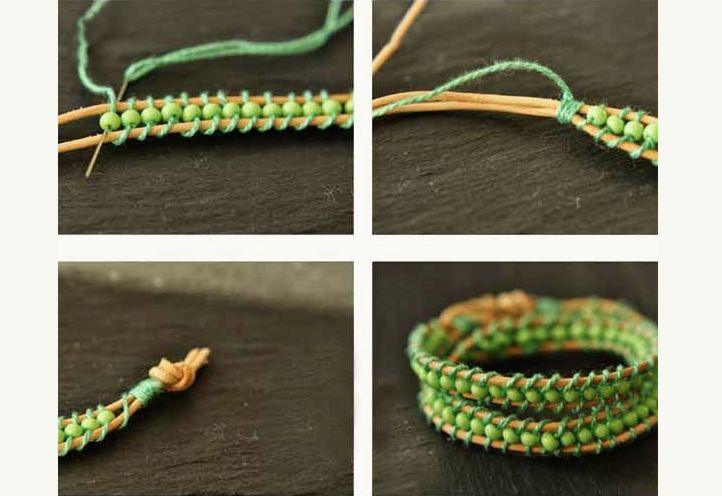 Armband Diy
 Faire un bracelet de perles et cordon de cuir
