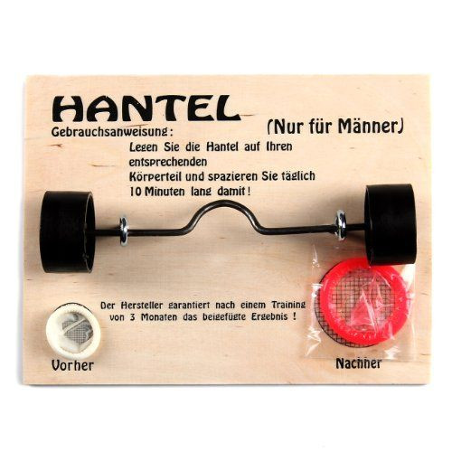 Außergewöhnliche Geschenke Für Männer
 Cera & Toys Hantel Nur für Männer auf ztyle