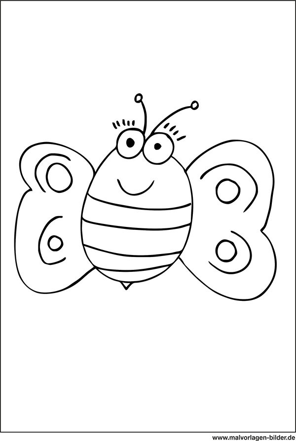 Ausmalbilder Biene
 Biene Ausmalbild für Kinder ab 3 Jahren