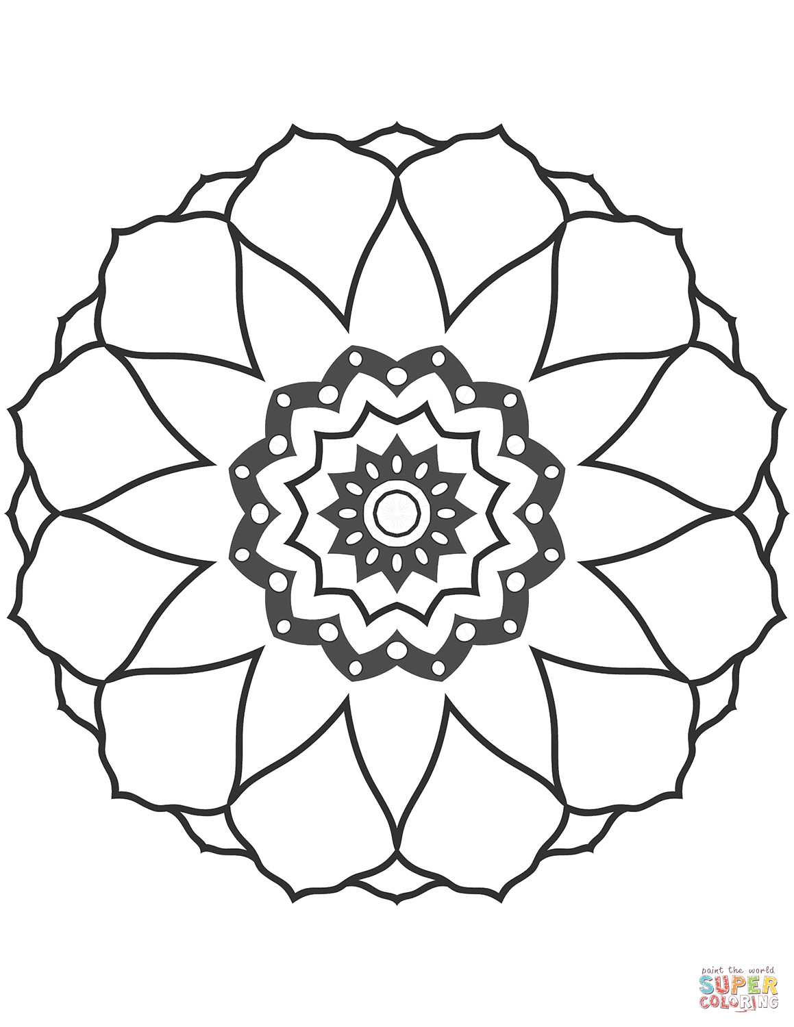 Ausmalbilder Blumen Mandala
 Ausmalbild Blumen Mandala