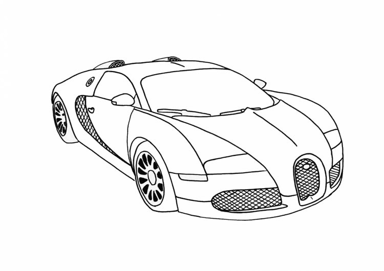 Ausmalbilder Bugatti
 Dibujos de autos Bugatti para colorear