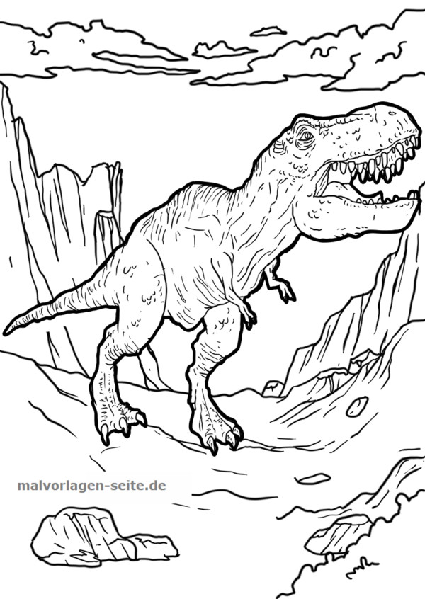 Ausmalbilder Dinosaurier
 Malvorlage Tyrannosaurus Rex