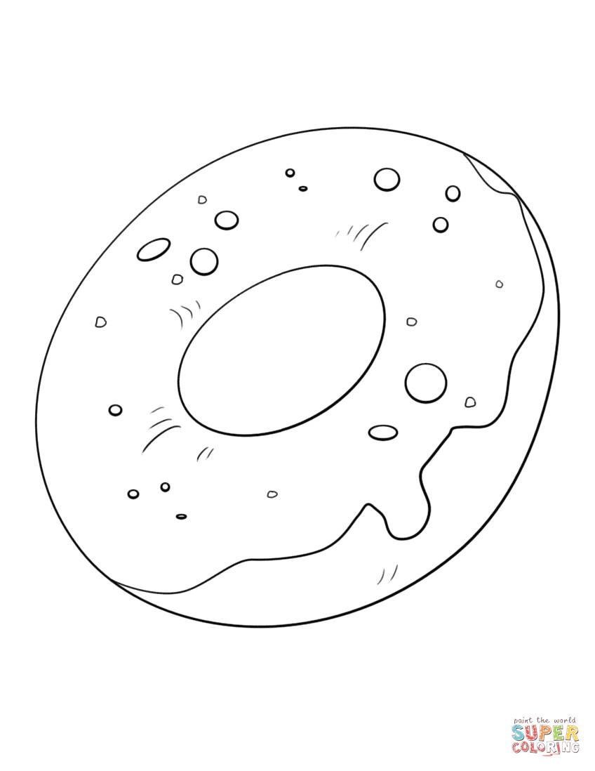 Ausmalbilder Donut
 Dessin Donuts Kawaii A Colorier – Dessin de Manga