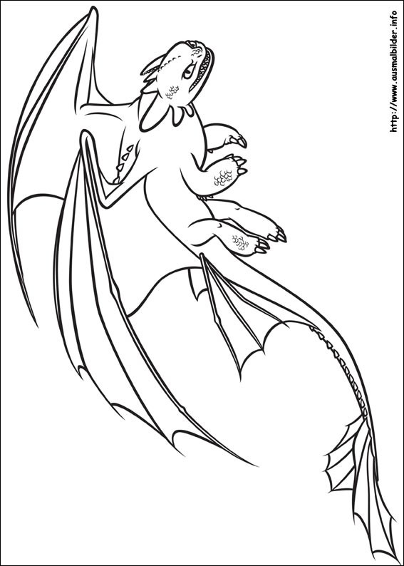 Ausmalbilder Drachenzähmen 2
 Dragons – Spielzeug zum neuen Kinofilm „Drachenzähmen