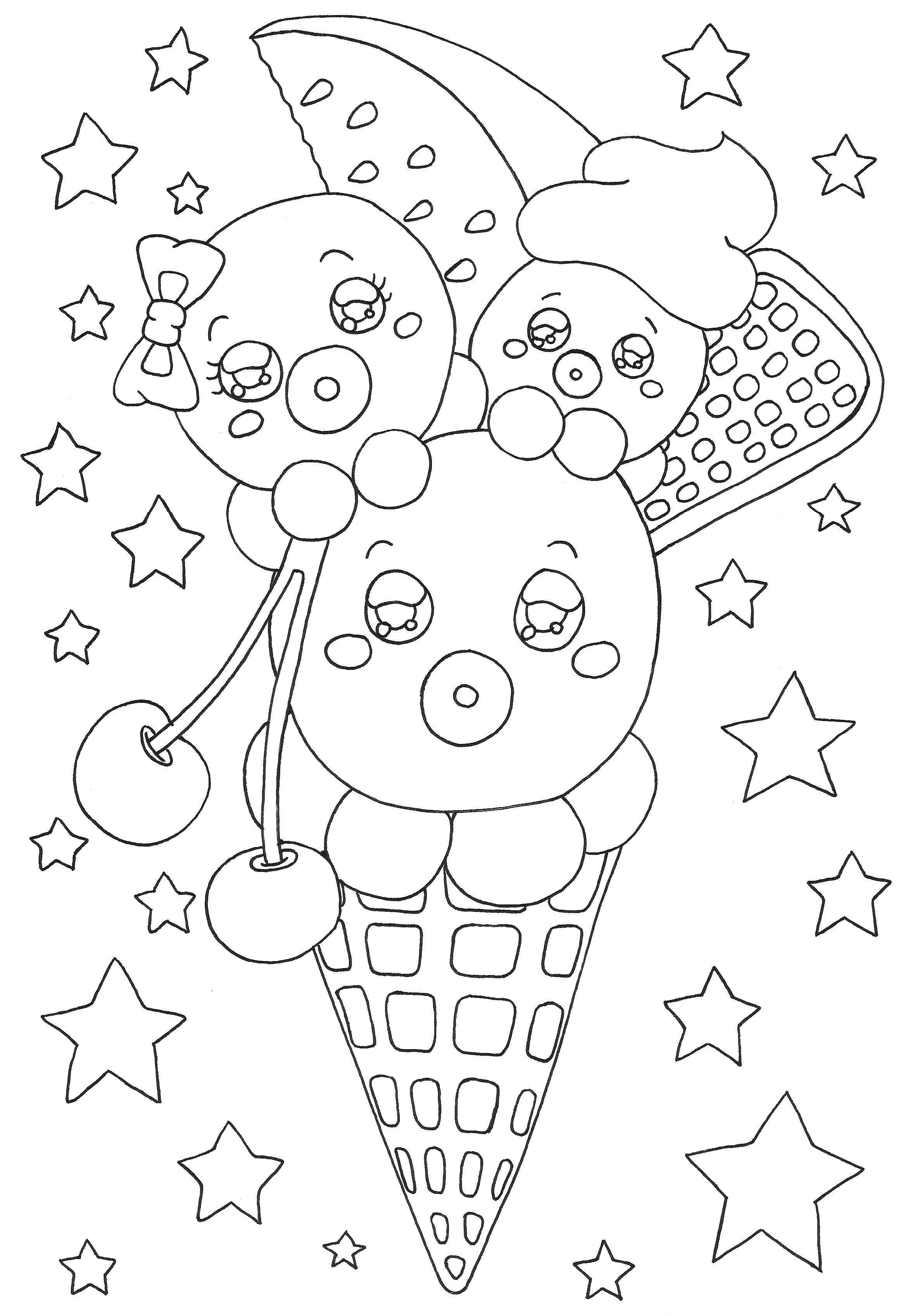 Ausmalbilder Eis
 Maru Autor auf Princess Attitude Seite 13 von