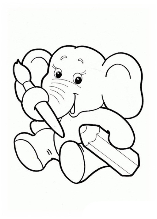 Ausmalbilder Elefant
 Ausmalbilder