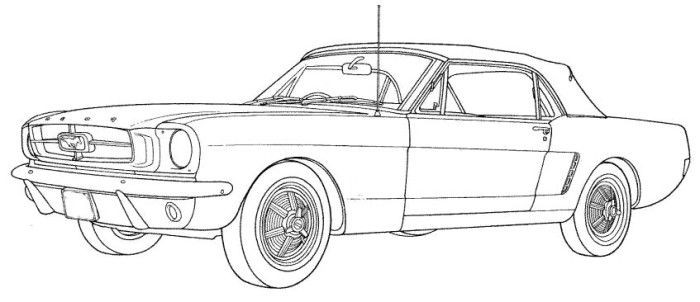 Ausmalbilder Ford Mustang
 Ford Mustang Classic Coloring Page Coloring pages