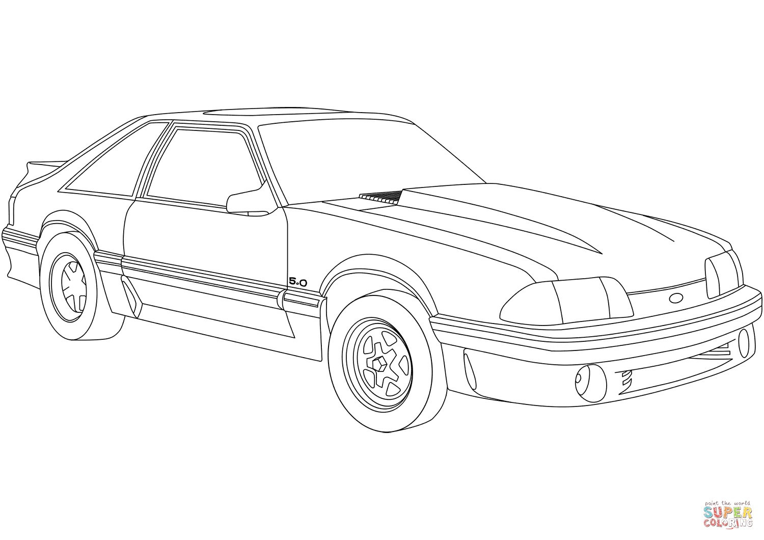 Ausmalbilder Ford Mustang
 Mustang Para Colorear Colorear