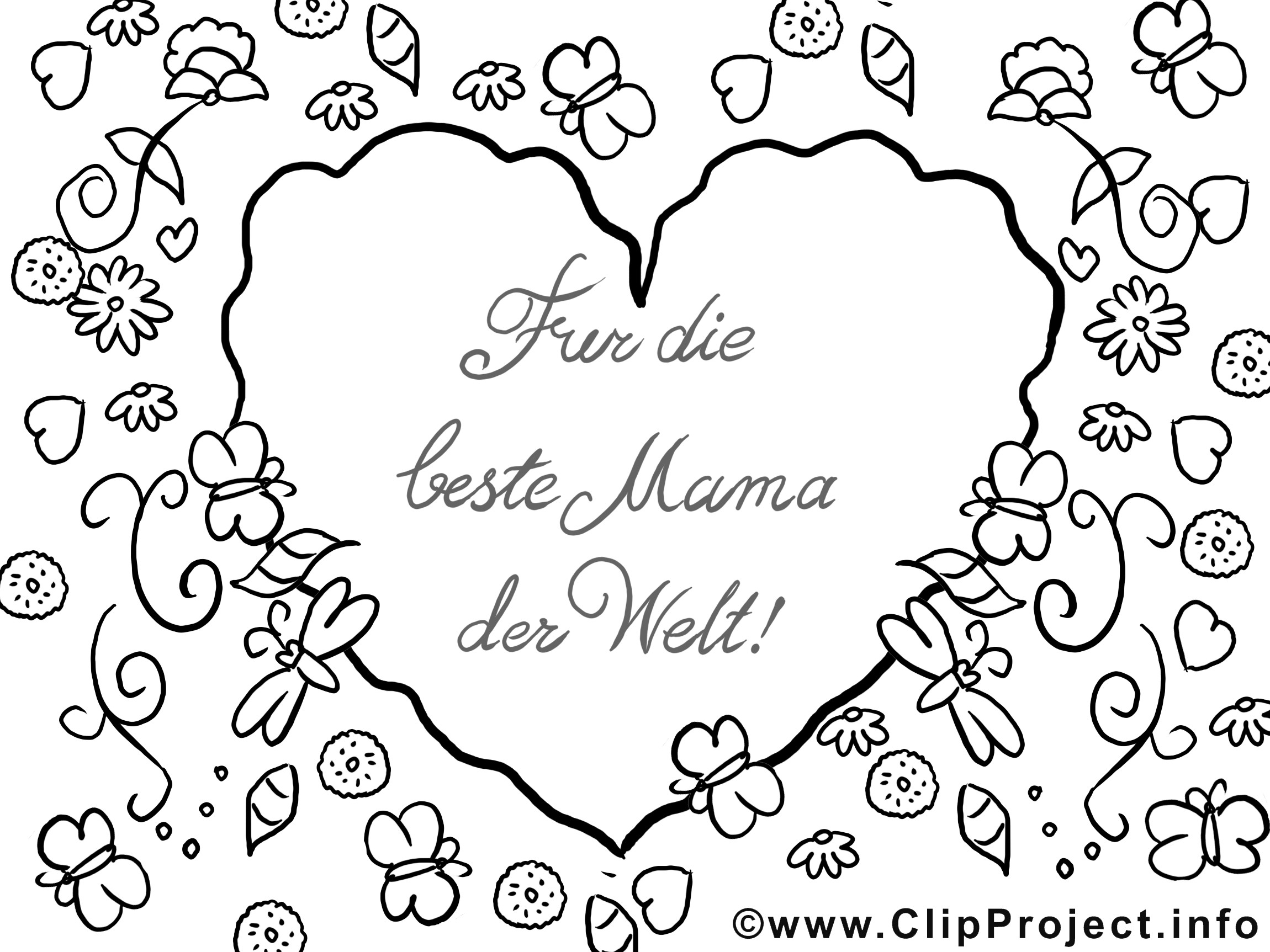 Ausmalbilder Geburtstag Mama
 Herz für Mama Ausmalvorlage Malvorlage Malbild gratis