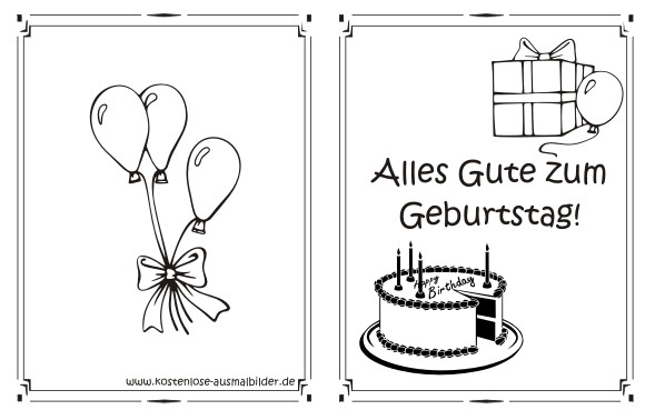 Ausmalbilder Geburtstagskarten
 Ausmalbilder Geburtstag Vorlagen