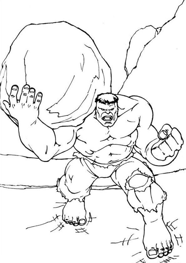 Ausmalbilder Hulk
 hulk malvorlagen