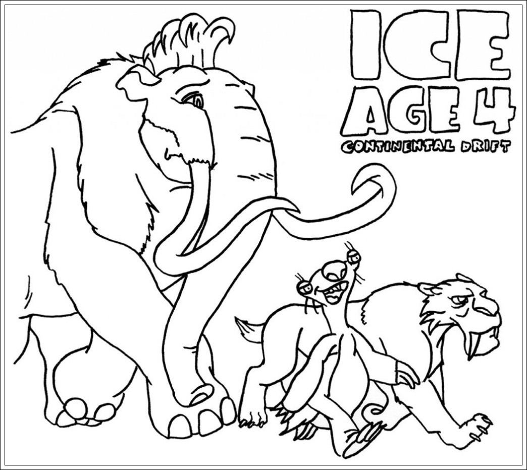 Ausmalbilder Ice
 Ausmalbilder zum Ausdrucken Ausmalbilder Ice Age Kostenlos