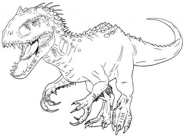 Ausmalbilder Jurassic World
 Ausmalbilder Indominus Rex Kostenlose für Kinder