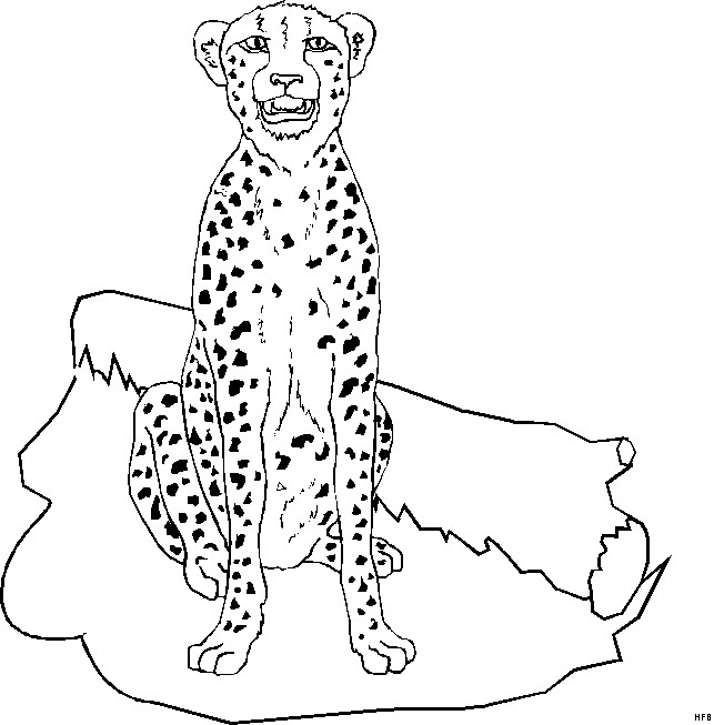 Ausmalbilder Leopard
 Leopard Ausmalbild & Malvorlage Tiere