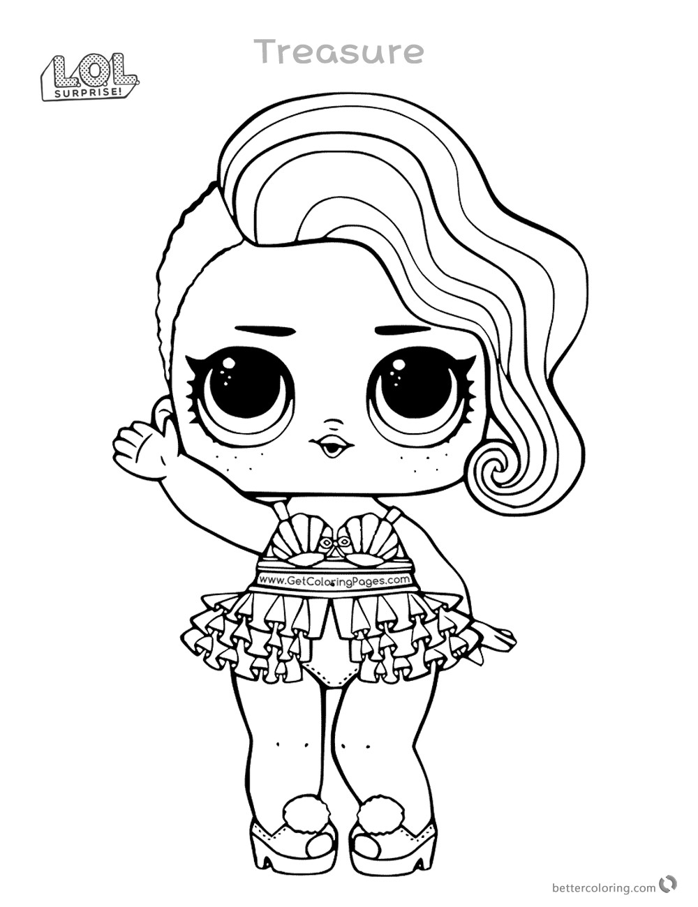 Ausmalbilder Lol Surprise
 Treasure From Lol Surprise Doll Coloring Pages Printable